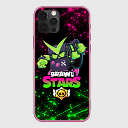 Чехол для iPhone 12 Pro Max BRAWL STARS VIRUS 8-BIT, цвет: 3D-малиновый