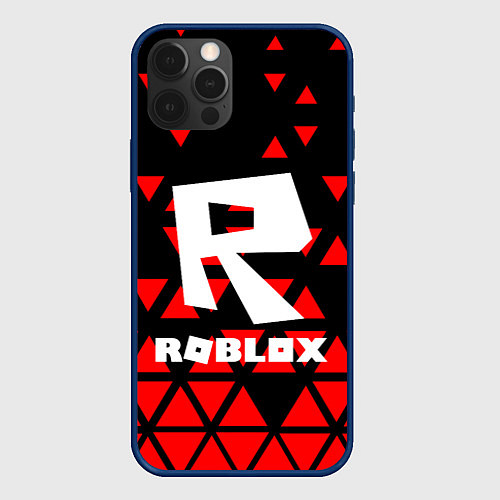 Чехол iPhone 12 Pro Max Roblox / 3D-Тёмно-синий – фото 1