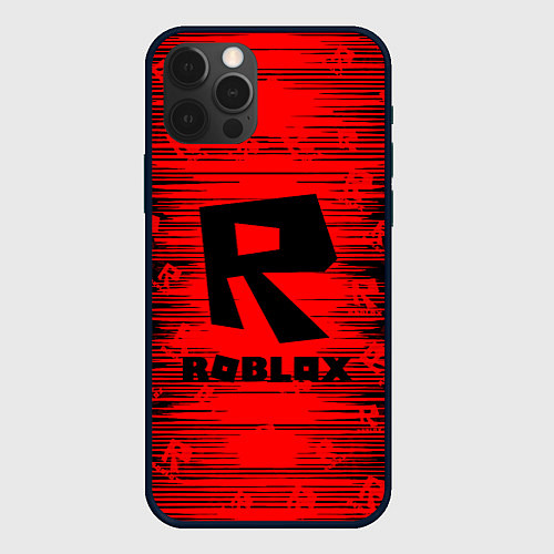 Чехол iPhone 12 Pro Max Roblox / 3D-Черный – фото 1
