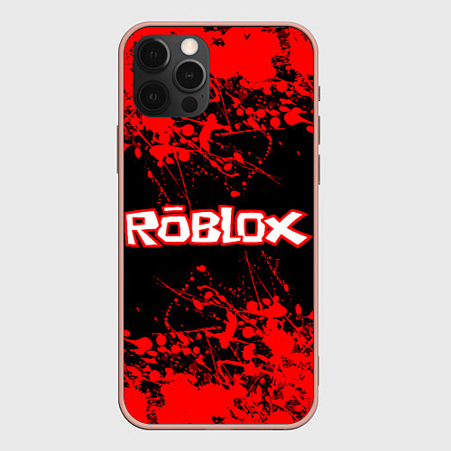 Чехол iPhone 12 Pro Max Roblox / 3D-Светло-розовый – фото 1