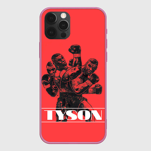 Чехол iPhone 12 Pro Max Tyson / 3D-Малиновый – фото 1