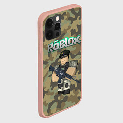 Чехол для iPhone 12 Pro Max Roblox 23 February Camouflage, цвет: 3D-светло-розовый — фото 2