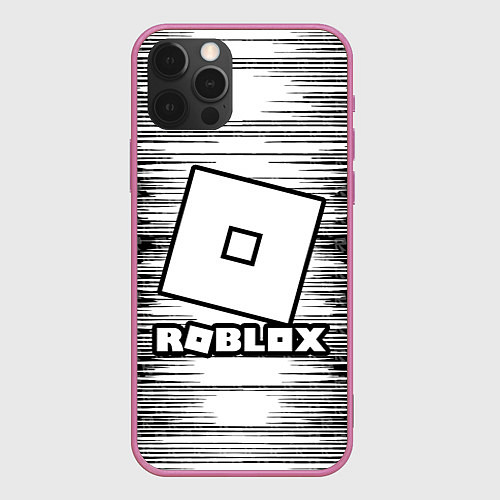 Чехол iPhone 12 Pro Max Roblox / 3D-Малиновый – фото 1