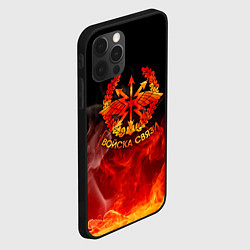 Чехол для iPhone 12 Pro Max Войска связи, цвет: 3D-черный — фото 2