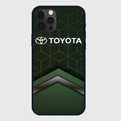 Чехол iPhone 12 Pro Max TOYOTA / 3D-Черный – фото 1