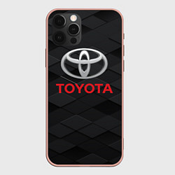 Чехол для iPhone 12 Pro Max TOYOTA, цвет: 3D-светло-розовый