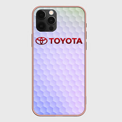 Чехол для iPhone 12 Pro Max TOYOTA, цвет: 3D-светло-розовый