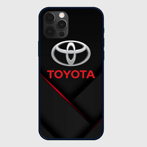 Чехол iPhone 12 Pro Max TOYOTA / 3D-Черный – фото 1