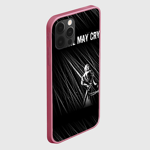 Чехол iPhone 12 Pro Max Devil May Cry / 3D-Малиновый – фото 2