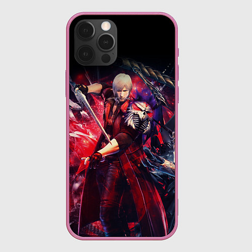 Чехол iPhone 12 Pro Max DEVIL MAY CRY DMC / 3D-Малиновый – фото 1