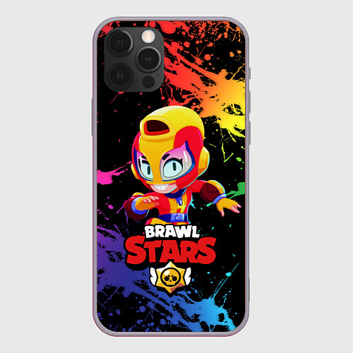 Чехол iPhone 12 Pro Max Brawl Stars MAX / 3D-Серый – фото 1