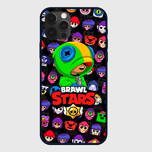 Чехол iPhone 12 Pro Max BRAWL STARS LEON / 3D-Черный – фото 1