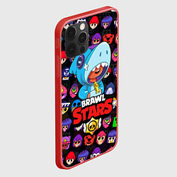 Чехол для iPhone 12 Pro Max BRAWL STARS LEON SHARK, цвет: 3D-красный — фото 2