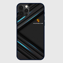 Чехол для iPhone 12 Pro Max PORSCHE, цвет: 3D-черный