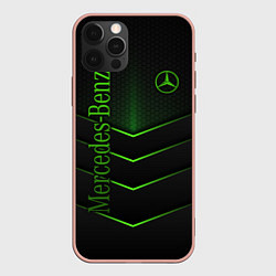 Чехол для iPhone 12 Pro Max Mercedes-Benz, цвет: 3D-светло-розовый