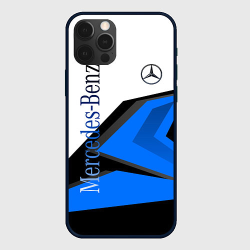 Чехол iPhone 12 Pro Max Mercedes-Benz / 3D-Черный – фото 1