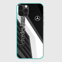 Чехол для iPhone 12 Pro Max Mercedes-Benz, цвет: 3D-мятный