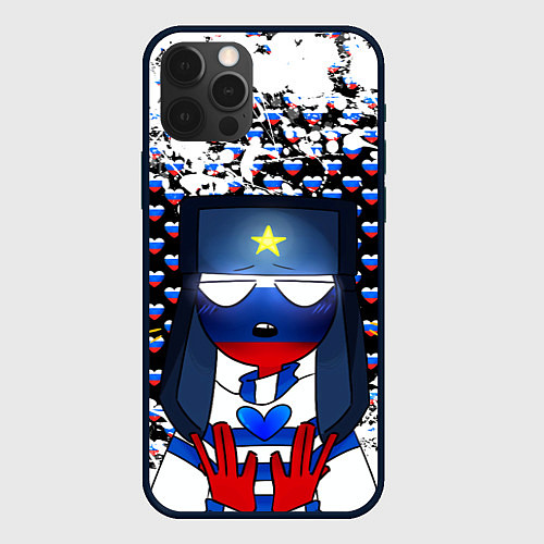 Чехол iPhone 12 Pro Max CountryHumans / 3D-Черный – фото 1