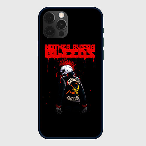 Чехол iPhone 12 Pro Max Mother Russia Bleeds / 3D-Черный – фото 1