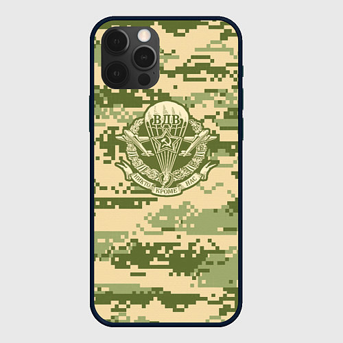 Чехол iPhone 12 Pro Max ВДВ СССР / 3D-Черный – фото 1