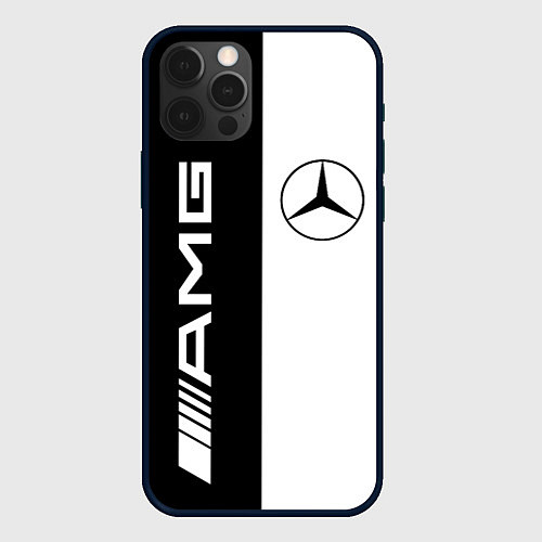 Чехол iPhone 12 Pro Max MERCEDES AMG / 3D-Черный – фото 1