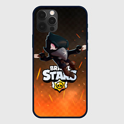 Чехол для iPhone 12 Pro Max Brawl Stars Crow Ворон, цвет: 3D-черный