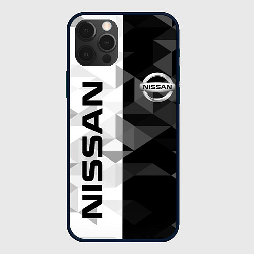 Чехол iPhone 12 Pro Max NISSAN / 3D-Черный – фото 1