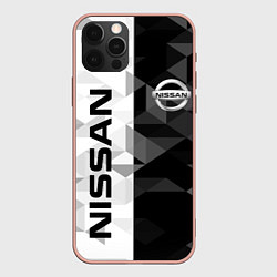 Чехол для iPhone 12 Pro Max NISSAN, цвет: 3D-светло-розовый