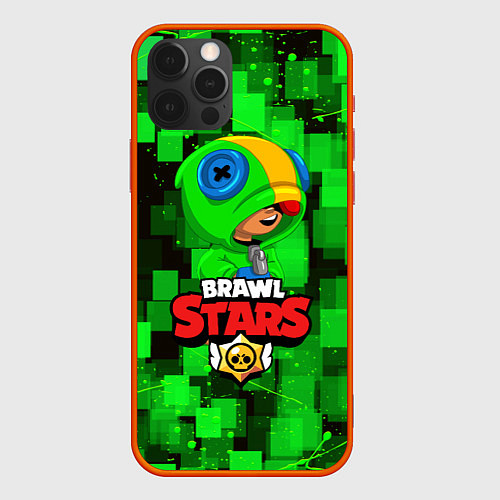 Чехол iPhone 12 Pro Max BRAWL STARS LEON / 3D-Красный – фото 1