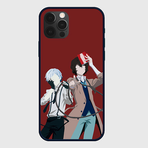 Чехол iPhone 12 Pro Max Atsushi Nakajima & Osamu Dazai / 3D-Черный – фото 1