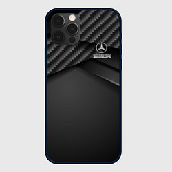 Чехол для iPhone 12 Pro Max Mercedes-AMG, цвет: 3D-черный