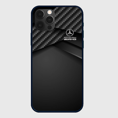 Чехол iPhone 12 Pro Max Mercedes-AMG / 3D-Черный – фото 1