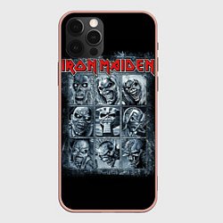 Чехол для iPhone 12 Pro Max Iron Maiden, цвет: 3D-светло-розовый