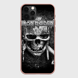 Чехол для iPhone 12 Pro Max Iron Maiden, цвет: 3D-светло-розовый