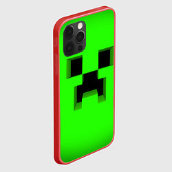 Чехол для iPhone 12 Pro Max MINECRAFT, цвет: 3D-красный — фото 2