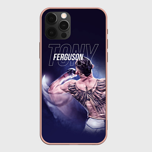 Чехол iPhone 12 Pro Max Tony Ferguson / 3D-Светло-розовый – фото 1