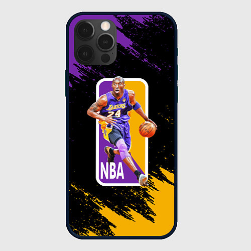 Чехол iPhone 12 Pro Max LA LAKERS KOBE BRYANT / 3D-Черный – фото 1