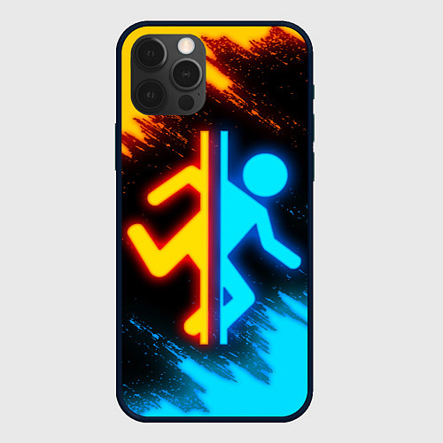 Чехол iPhone 12 Pro Max PORTAL / 3D-Черный – фото 1