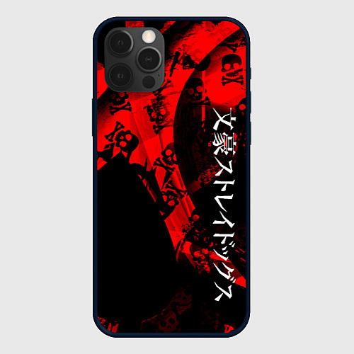 Чехол iPhone 12 Pro Max Bungou Stray Dogs / 3D-Черный – фото 1