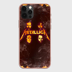 Чехол для iPhone 12 Pro Max Metallica, цвет: 3D-светло-розовый