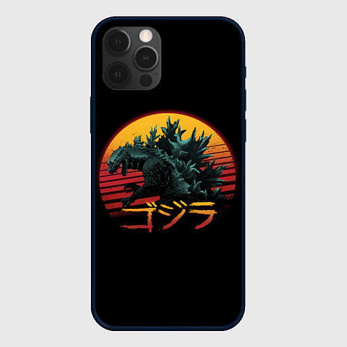 Чехол iPhone 12 Pro Max GODZILLA / 3D-Черный – фото 1