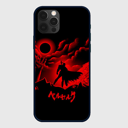 Чехол iPhone 12 Pro Max BERSERK / 3D-Черный – фото 1