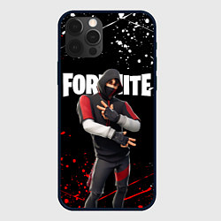 Чехол для iPhone 12 Pro Max FORTNITE IKONIK, цвет: 3D-черный