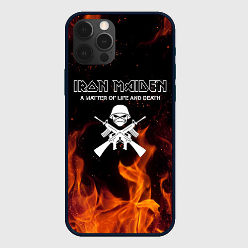 Чехол iPhone 12 Pro Max IRON MAIDEN / 3D-Черный – фото 1