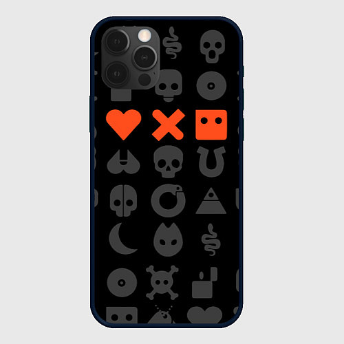 Чехол iPhone 12 Pro Max LOVE DEATH ROBOTS LDR / 3D-Черный – фото 1