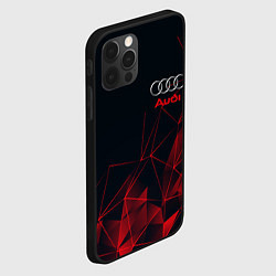 Чехол для iPhone 12 Pro Max AUDI, цвет: 3D-черный — фото 2