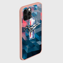 Чехол для iPhone 12 Pro Max Ford Mustang, цвет: 3D-светло-розовый — фото 2