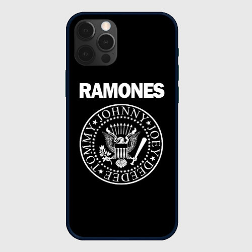 Чехол iPhone 12 Pro Max RAMONES / 3D-Черный – фото 1