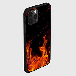 Чехол для iPhone 12 Pro Max ОГОНЬ, цвет: 3D-черный — фото 2