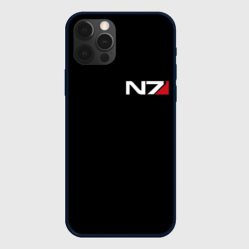 Чехол iPhone 12 Pro Max MASS EFFECT N7 / 3D-Черный – фото 1